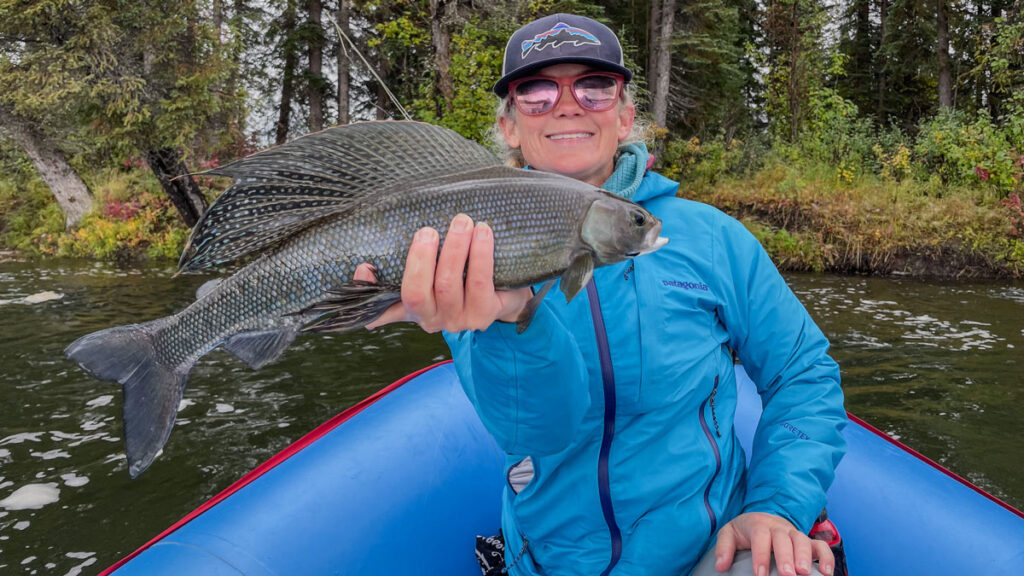 andrea-with-arctic-grayling_1 | Theodore Roosevelt Conservation Partnership